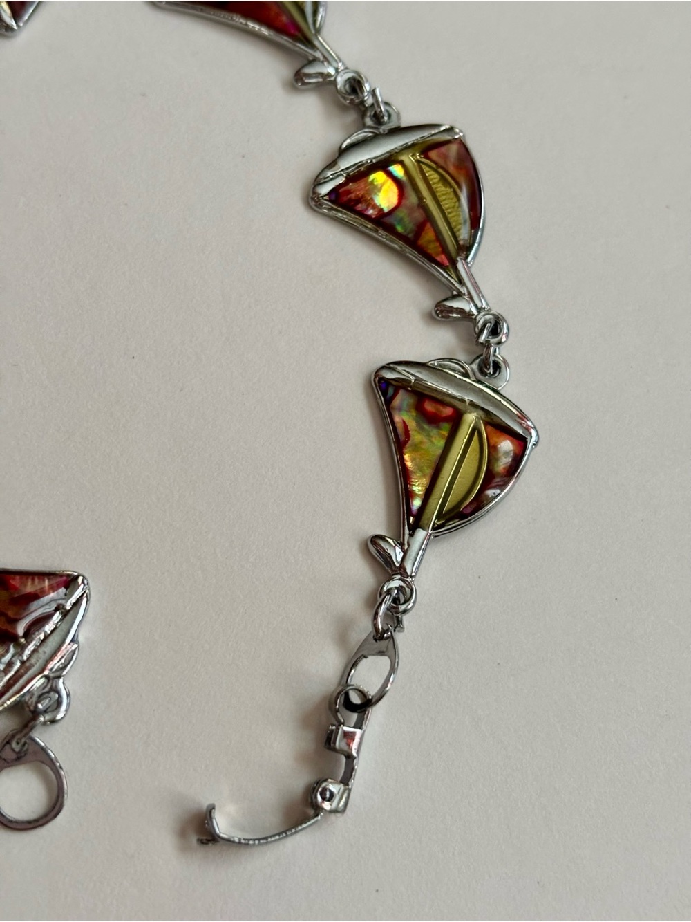 Rare Ammolite  Stone  Bracelet - 7 inches. Read description. - Picture 3 of 4